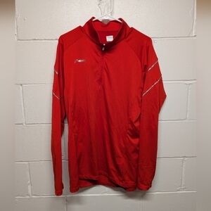 Phenix  Yuzawa Ski jumper Mens Red Athletic 1/4 Zip Pullover 2XL